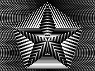 2018 May 11 - Daily Vectors art black and white blend blend tool daily fivebyfive fives pentagon shapes vector