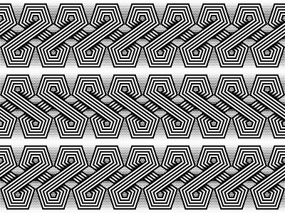 2018 May 12 - Daily Vectors art black and white blend blend tool daily fivebyfive fives pentagon shapes vector