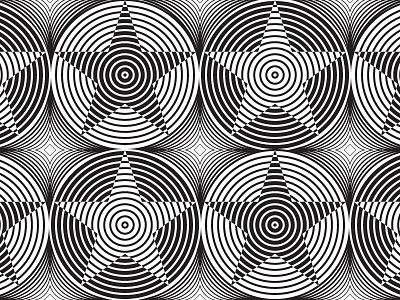 2018 May 19 - Daily Vectors black and white circles daily lines opart stars stripes vector vector art