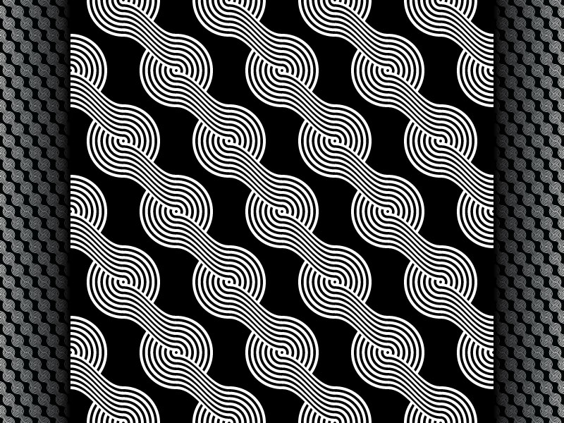 2018 June 18 - Daily Vector black and white illustrator pattern seamless vector