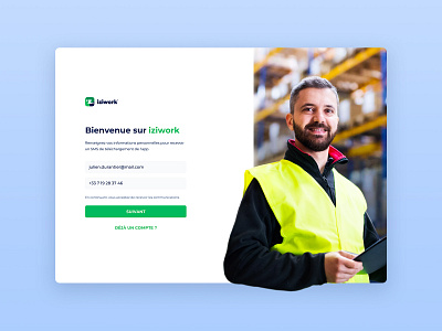 iziwork Website Worker Signup