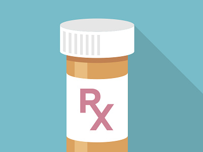 Prescription doctor drugs icon minimal pills prescription rx