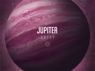 Jupiter art planet poster purple space