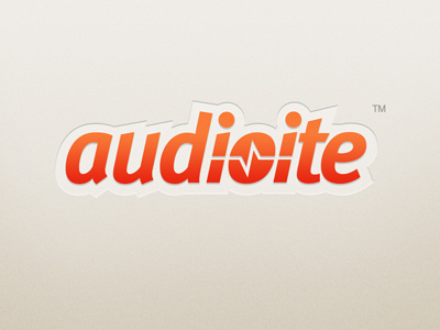 Audioite Logo audio digital music orange sound