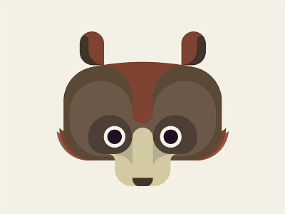 The Bear animal baby bear brown child children cute kid poster series symmetry vector