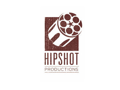 Hipshot Productions branding film production film reel independent film studio logo revolver