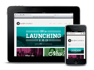 Bloom Church Website responsive website web design