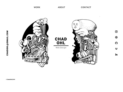 Chad Ohl Portfolio design illustration portfolio resume ux web web design web development
