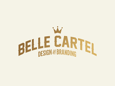 Belle Cartel branding crown design logo type