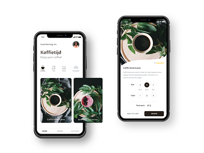 Mobile app for coffee 'Koffietijd'