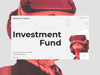Investment Fund — Experiment Grid clean concept digital fullscreen gray grid inspiration investment minimalism typography ui ux web web desgin web design website
