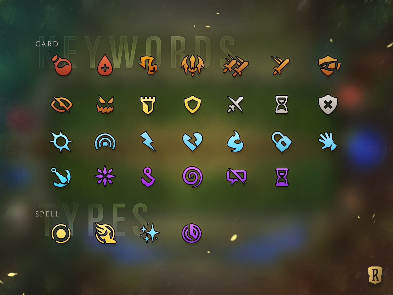 Legends of Runeterra Keyword Icons by Tom for Riot Games on Dribbble