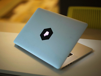 Laptop Shine-Through Sticker apple die cut laptop laser cut light mac macbook office sticker