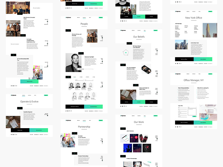 Originate Site Grid by Tom on Dribbble