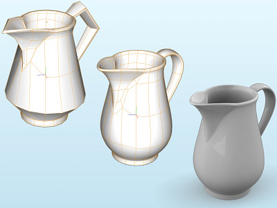 Subdivision Jug cheetah3d jug subdivisionmodeling