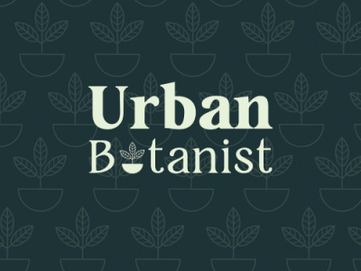 Urban Botanist branding. branding graphic design logo