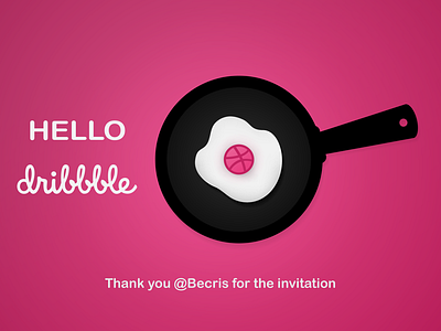 Hello Dribbble! debuts design dribbble first hello invitation shot thank