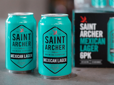 Saint Archer Mexican Lager beer brewery can can design package design packaging