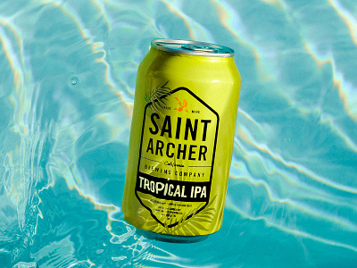 Tropical IPA beer beer can brewery can design packagedesign packaging