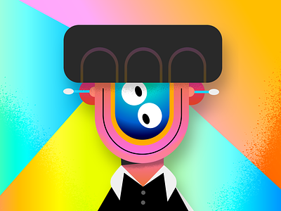 Bonjour! abstract character character design color colors design illustration music qtip thecamiloes