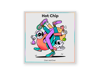 Hot Chip - Over and Over character character design color colors design hotchip illustration ipad music overandover procreate thecamiloes