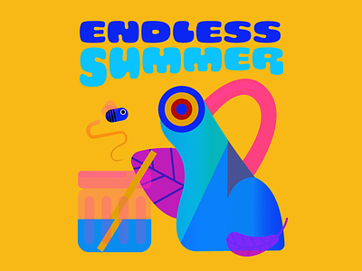 Endless Summer - colorways character colors design illustration jar music thecamiloes vector