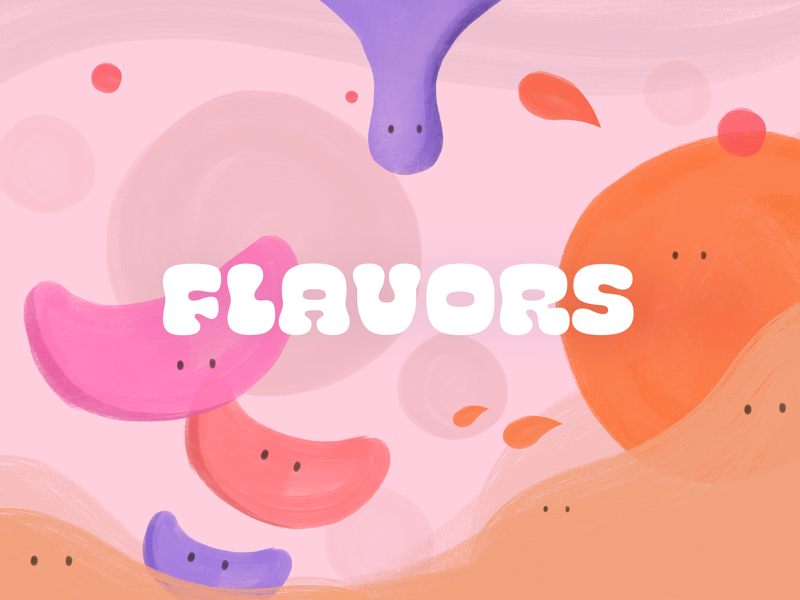 Flavors - Mandarin procreate photoshop illustration thelittlelabs colors fruits flavors