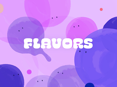 Flavors - Grape colors flavors fruits illustration photoshop procreate thelittlelabs