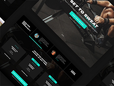 Exercise Program Landing Page ui web web designer webdesign website website concept