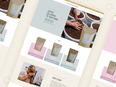 Coffee Roasters Landing Page concept design ui web web designer webdesign website website concept