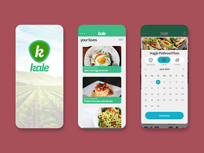 Kale App Concept app concept concept app mockup ui ui design ux ux design