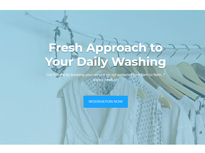 Laundry Site Header html template html templates landing page site header