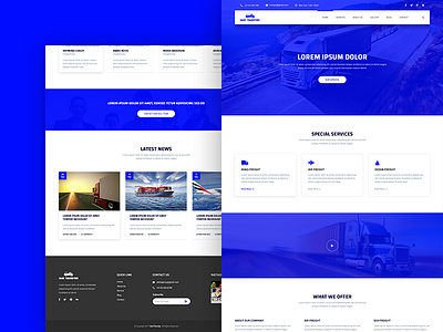 Dart Transport psd template