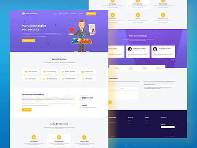 Dart Insurance – PSD Template