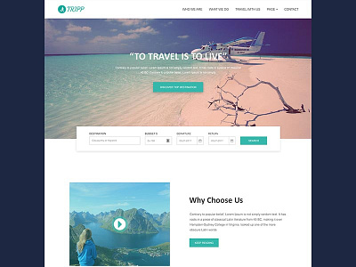 Trip & Tour – PSD Templates