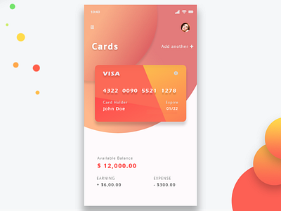 Credit phone card bank app concept credit card