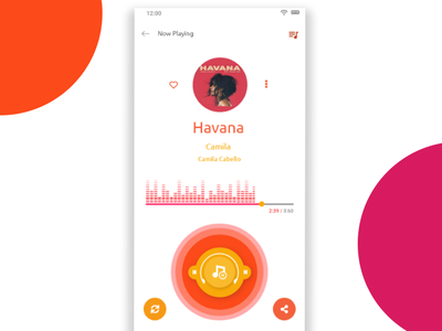 Music app concept homescreen music