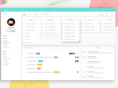 Dashboard crm dashboad task task management tool