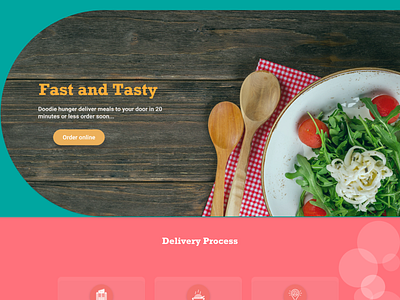 Landing page food landing page