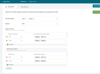 Add Multiple field design ui ux