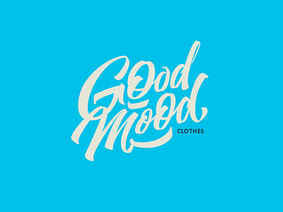 Good Mood brushpen calligraphy clothes good lettering logotype mood
