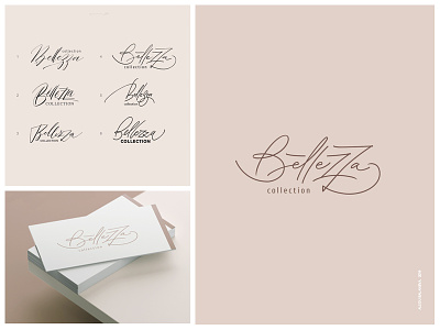 Bellezza calligraphy design lettering logo logotype