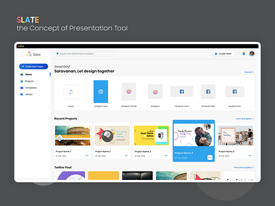 Presentation Tool - Slate app branding design funding icon illustration it logo marketing media office presentation ui uiux ux vector