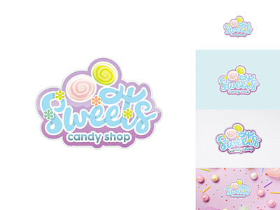 Sweets logo branding candy candy shop logo logodesign logotype shop sweets