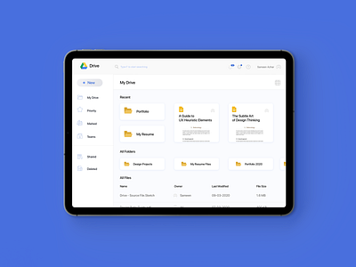 Google Drive Redesign Concept