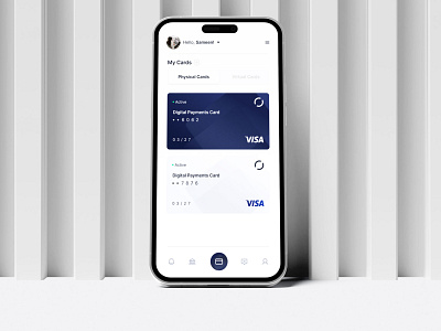 Minimal Mobile Banking App UI Design | Card App Design