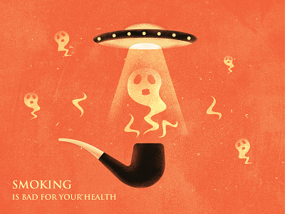 Smoking design illustration
