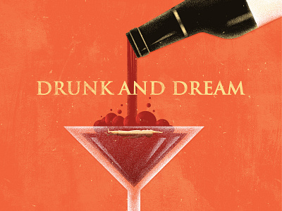 Drink design illustration