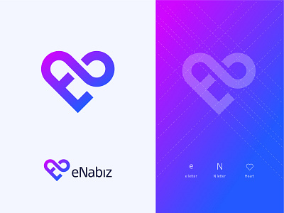 eNabız Logo design e heart logo logo design