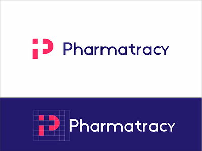 Pharma Tracy | Pharmacy Trace logo logo design pharma